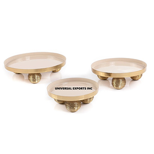 Ensemble de trois plateaux à chocolat de haute qualité, faits à la main, bol à bonbons rond, design nouveau bol à chocolat - Product Image 1