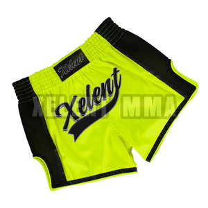 Shorts thaïlandais personnalisés pour hommes, couleur néon, shorts de boxe MMA, impression par sublimation, entraînement, enfants, 2025 - Product Image 4