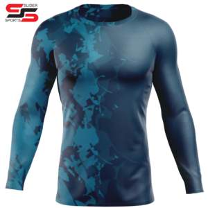 Rashguard de Compression personnalisé athlétique confortable pour hommes à manches longues MMA Rash Guard hauts fabriqués au Pakistan 2025 - Product Image 3