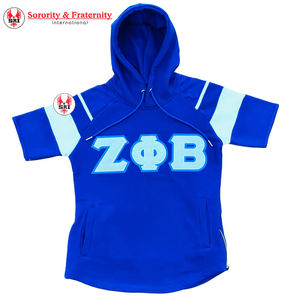Sudadera con Capucha de Felpa para Mujer con Bordado de la Hermandad Zeta Phi Beta |   Sudadera con Capucha de Algodón Griego Bordada con el Logotipo de la Hermandad ZPB para Mujer - Product Image 1