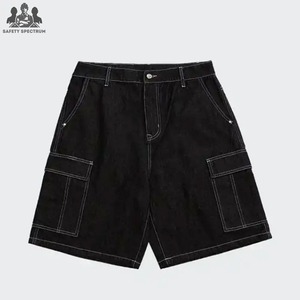 Pantalones Cortos Vaqueros de Mezclilla para Hombre, de Alta Calidad y Gran Demanda, Casuales, Lisos, con Botones, de Tiro Medio, 100% Algodón, Transpirables - Product Image 1