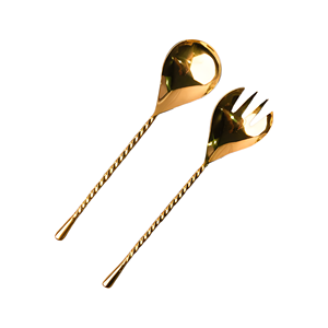 High Quality Twisted Handle Metal <b>Salad</b> Server for Kitchen Serving Wedding Restaurant Table Decor Reasonable Priced <b>Salad</b> <b>Tools</b> - Product Image 1