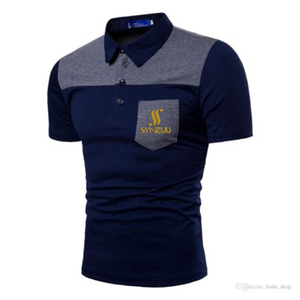 Nueva llegada de los hombres para la camiseta del Polo de calidad superior de secado rápido transpirable tejido de punto Casual manga corta de talla grande diseño - Product Image 6