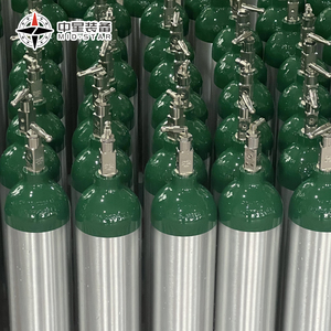 Venta caliente cilindro de gas de oxígeno médico portátil de aluminio O2 tanque de oxígeno limpio seguro válvula reguladora fabricada Venta caliente - Product Image 4