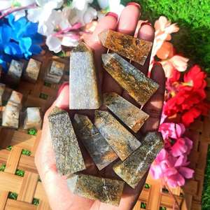 ดินสอโอเบลิสก์ซันสโตนสีดำพลอยคริสตัลธรรมชาติสำหรับการรักษาฮวงจุ้ยเรกิ - Product Image 4