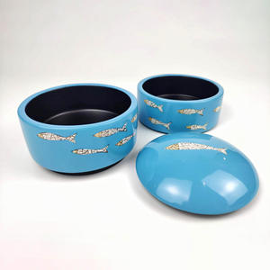 Pot de laque vide pour conteneur de stockage meilleure qualité prix compétitif pots laqués à 2 niveaux avec couvercle - Product Image 2