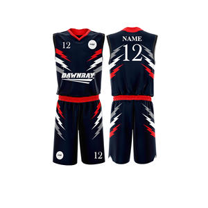 Ensemble de maillots de basket-ball de qualité supérieure personnalisé, maillot et short en polyester respirant à séchage rapide, vêtements de sport d'équipe pour hommes, femmes et jeunes - Product Image 1
