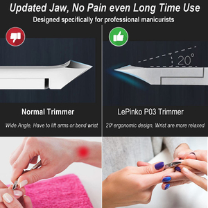 Pince à ongles à cuticules en acier inoxydable de qualité professionnelle Capuchon de sécurité Large ouverture de mâchoire pour ongles épais Prix compétitif - Product Image 3