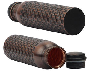 Vaso de acero inoxidable de calidad superior Estilos de lujo Botella de agua de cobre puro de buena calidad con embalaje Premium para viajes - Product Image 4