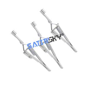 Alm Retractor de autorretención Acero inoxidable 4x4 Dientes Puntas romas 2,75 "(7cm) Acero inoxidable Grado alemán Ortopédico de alta calidad - Product Image 6