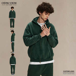 Vente en gros de sweats à capuche unisexes 300 GSM Premium Sweatshirts lourds Prix d'usine Sweats à capuche chauds doux et confortables - Product Image 6