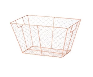 Foldable Metal <b>Wire</b> Desk <b>Storage</b> <b>Basket</b> Eco-Friendly Home Goods Bedroom Living Room Foldable Fruit <b>Baskets</b> Kitchen Organization - Product Image 3