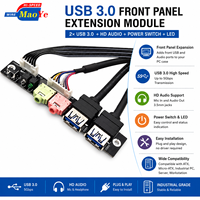 Cable de Extensión USB 3.0 para Panel Frontal de PC, Revestimiento de PVC, Adaptador para Placa Base, Cable OEM en Stock