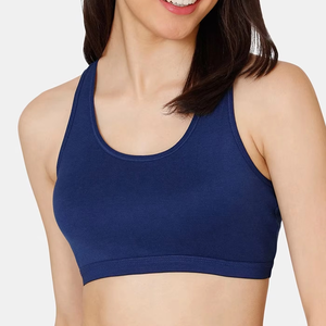 Soutien-gorge de sport pour femmes personnalisé, sans couture, rembourré, respirant, pour yoga, gym, fitness, OEM, étiquette privée, vêtements de sport - Product Image 2