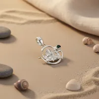 Colgante de Ganesha de Oro de 14K con Cadena de Rodio y Esmeralda, Corte Cojín en Forma de Diamante, Patrón Geométrico, Joyería para Mujer