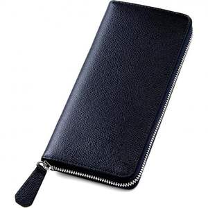 4AP-027- Genuine Vintage Leather <b>Card</b> <b>Holder</b> <b>Wallet</b> Round Long Slim Design Open Closure Short Length Stylish Ladies - Product Image 2