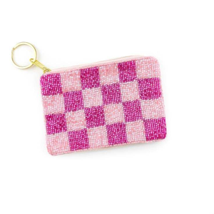 Porte-monnaie brodé élégant avec perles à la main - Product Image 1