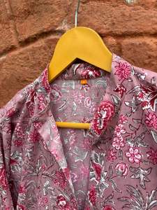 Nouvelle Collection d'été robe en chaîne imprimé floral bloc femmes longue robe femmes bureau travail robe léger confort vêtements de nuit longue - Product Image 6