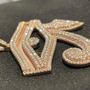 <b>Mens</b> Luxury 925 Sterling Silver Eye of Horus Pendant Necklace Bling Iced Out Egyptian <b>Jewelry</b> with Moissanite Hip Hop <b>Jewelry</b> - Product Image 2