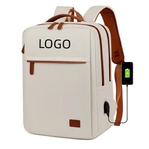 Mochila para Portátil de Cuero y Poliéster Personalizable de Gran Capacidad, Correa Desmontable, Moderna, Casual, Clásica, Duradera, con Paneles - Product Image 4