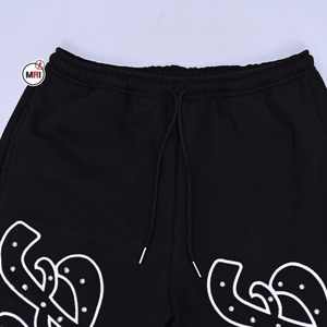 Pantalon de survêtement personnalisé de haute qualité Pantalon de jogging style baggy Broderie en strass Conception personnalisée Pantalon scintillant - Product Image 2