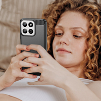 Étui de téléphone de haute qualité en fibre de carbone TPU peint à la UV, léger, antichoc, anti-chute, couleur unie, Honor Smart