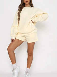 เสื้อแขนยาวผู้หญิงทรงหลวม2ชิ้นเสื้อเชิ้ตแขนยาวของผู้หญิงชุด2ชิ้นแบบลำลองออกแบบอย่างมีสไตล์ - Product Image 6