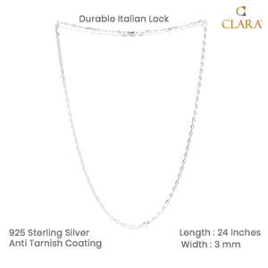 Cadenas de Plata de Ley 925 de Primera Calidad para Hombres y Niños, Chapadas en Oro de 18K y Rodio, Estilo Figaro, Estilo Religioso, con Perla como Piedra Principal - Product Image 5