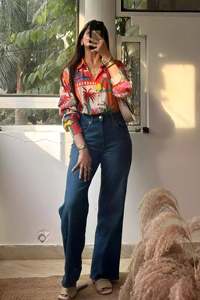 Chemisiers et hauts de qualité supérieure, aspect designer, en tissu de coton, article élégant pour le printemps et l'été, articles en solde - Product Image 3