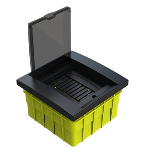MCB Box 5 MCB Capacity IP40 Recessed Mounted Fuse <b>Enclosure</b> 158x153x97 mm - Product Image 3