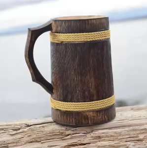 แก้วกาแฟทำจากไม้ไผ่ธรรมชาติของ100% แก้วกาแฟปรับแต่งได้และราคาไม่แพงสำหรับบ้านด้วยงานฝีมือรูปพระจันทร์เสี้ยว - Product Image 5