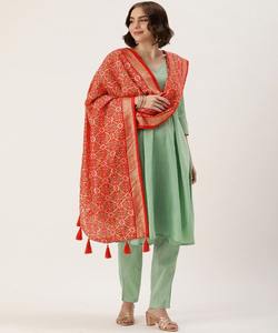 Boutique Robe Style Fourchette Avec Dupattas Pakistanais Salwar Kameez Costume pour les Femmes Élégant Mariage et Eid Wear - Product Image 6