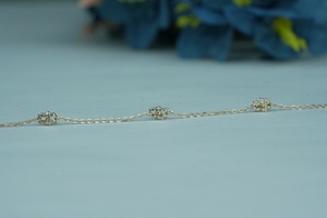 Bracelet de tennis moissanite en diamant de laboratoire de qualité supérieure 1,00ct rond vs1 or rose or argent oem odm bas quantité minimale de commande fournisseurs b2b - Product Image 2