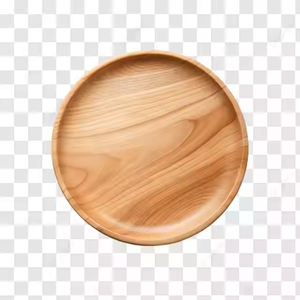 Platos creativos de madera de acacia de alta calidad para vajilla y vajilla Plato de madera con forma y tamaño personalizados de Crescent Crafts - Product Image 4