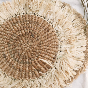 Gorgeous Design Handcrafted Braided Water Hyacinth Placemat Boho Vintage Unique Style Decor Table <b>Dinner</b> Wedding Party - Product Image 2