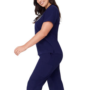 Uniformes de Hospital para Mujer con Logotipo Personalizado, Conjuntos de Uniformes de Enfermera de Talla Grande, Trajes de Enfermera con un Bolsillo, Detección de Agujas, Fabricante Mayorista Directo - Product Image 6