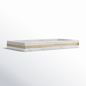 Plateau de nourriture en marbre rectangulaire Grade pour restaurants restauration cafétérias et écoles ornements plateau de service - Product Image 2