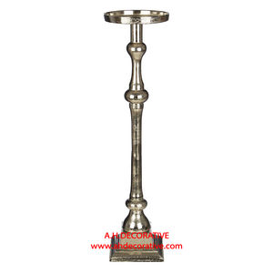 Claaaic Tall T Light Candle Holder Pilar para la decoración del piso del hogar Chapado en oro brillante Navidad decorado T Light Candle Pillar - Product Image 2