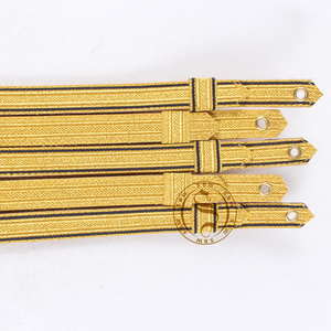 Cordón de tapa dorada de alambre de lingote ceremonial, cordón de tapa de uniforme de buena calidad, cordón de tapa hecho a medida, accesorios de uniforme ceremonial - Product Image 5