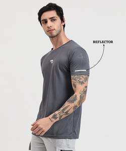 T-shirts pour hommes Dotknit Flex - Lycra Dotknit importé (GSM 180) - Product Image 3