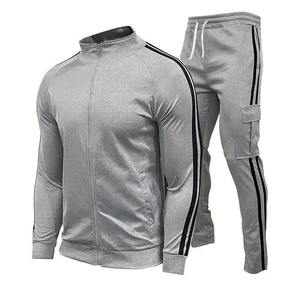 Ropa deportiva informal con capucha para hombre, patrón sólido, chaquetas y pantalones para correr, Hip Hop, traje deportivo para correr, conjuntos de 2 piezas - Product Image 6