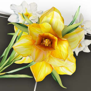 Carte de vœux élégante saisonnière 3D <span class=keywords><strong>pop</strong></span>-up avec fleurs découpées au laser et enveloppe premium pour anniversaire, fête des Mères - Product Image 5