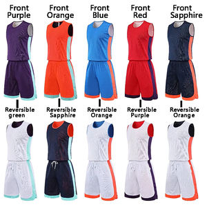 Ensembles de maillots de basket-ball réversibles, uniformes de basket-ball pour enfants, kits, vêtements de sport pour enfants, garçons et filles, vêtements de sport double face pour hommes - Product Image 3