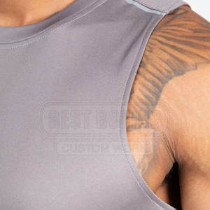 Camiseta sin mangas de gimnasio de secado rápido para hombre con gráficos para gimnasio y ejercicio Camiseta sin mangas de gimnasio para culturismo - Product Image 5
