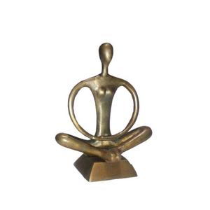 Statue en métal abstraite humaine moderne et élégante en aluminium Décor de bureau à domicile élégant Impression de logo personnalisé Sculpture moderne antique Art - Product Image 1