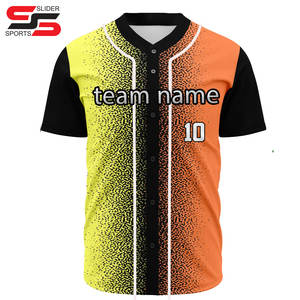 Vente en gros de maillots de baseball vierges avec broderie personnalisée - Product Image 1