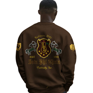 Iota Phi Theta Greek Fraternity 1963 Suéter de punto acrílico Chenille Letter Pullover Ropa Invierno Ropa griega - Product Image 5