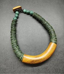 Fashion Wood With Epoxy Resin <b>Necklace</b> Pendant Women Jewelry Earrings Set Fashion Jewelry <b>Necklaces</b> Bracelets Women Accessories - Product Image 1