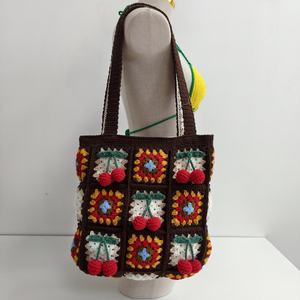Bolso de Hombro Tejido a Crochet, Hecho a Mano, con Decoración de Bordado, Nueva Tendencia de Moda 2025, Venta al Por Mayor de Fábrica - Product Image 1