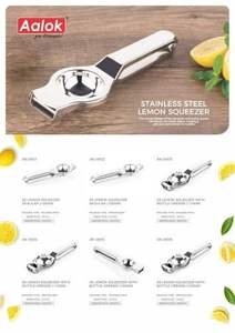 Presse-citron SS avec ouvre-boîte, 100 grammes, en acier inoxydable, outil de cuisine manuel, durable - Product Image 4